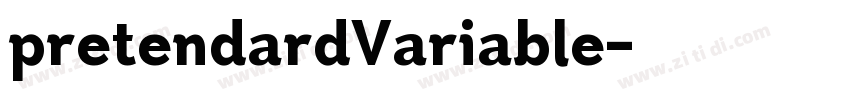 pretendardVariable字体转换