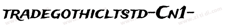 tradegothicltstd-Cn1字体转换