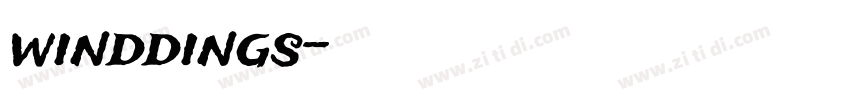 winddings字体转换