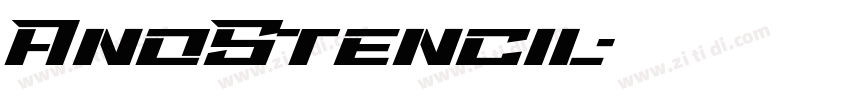 AnoStencil字体转换