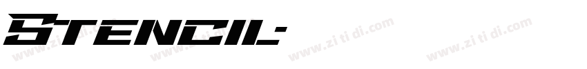 Stencil字体转换
