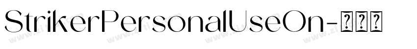 StrikerPersonalUseOn字体转换