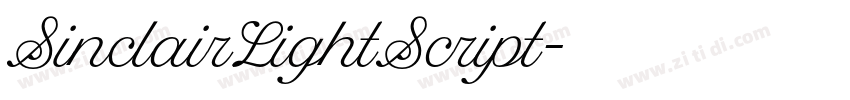 SinclairLightScript字体转换