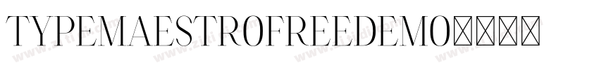 TypeMaestroFreeDemo字体转换
