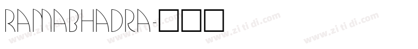 Ramabhadra字体转换
