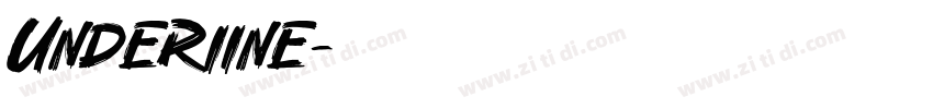 UnderIine字体转换