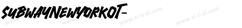 SubwayNewYorkOT字体转换