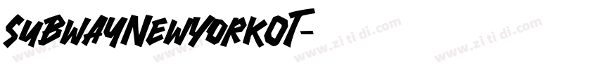 SubwayNewYorkOT字体转换