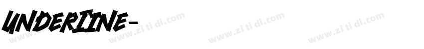 UnderIine字体转换