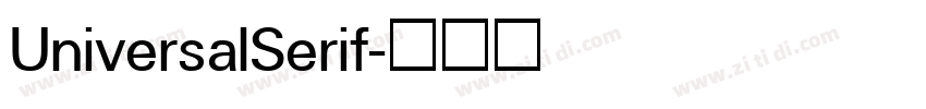UniversalSerif字体转换
