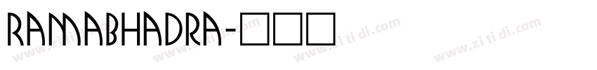 Ramabhadra字体转换