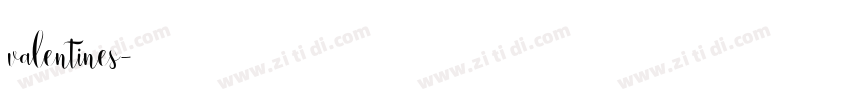 valentines字体转换