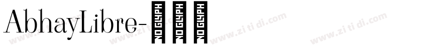 AbhayLibre字体转换
