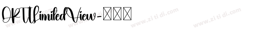 OPTILimitedView字体转换