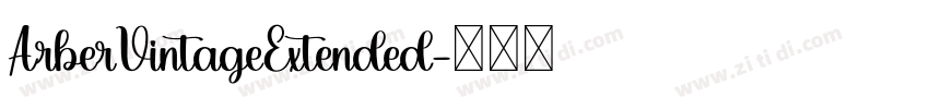 ArberVintageExtended字体转换