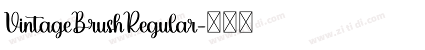 VintageBrushRegular字体转换