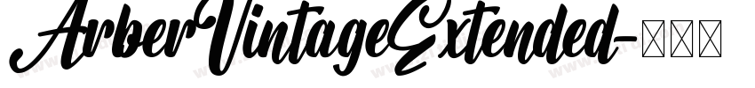 ArberVintageExtended字体转换