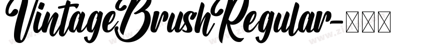 VintageBrushRegular字体转换