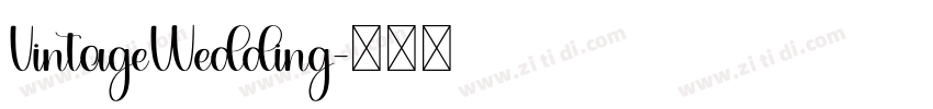 VintageWedding字体转换