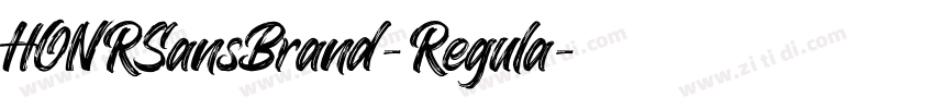 HONRSansBrand-Regula字体转换