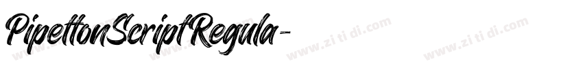 PipettonScriptRegula字体转换