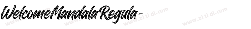 WelcomeMandalaRegula字体转换