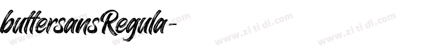 buttersansRegula字体转换