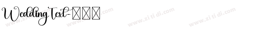 WeddingText字体转换