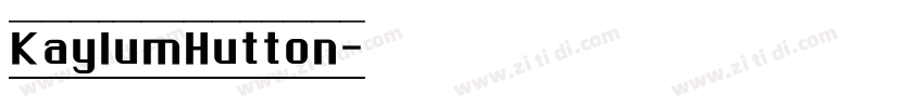 KaylumHutton字体转换