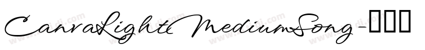 CanvaLightMediumSong字体转换