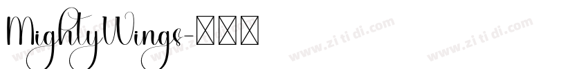 MightyWings字体转换