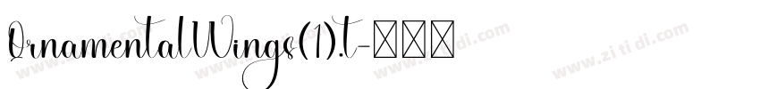 QrnamentalWings(1).t字体转换