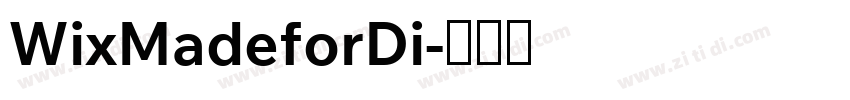 WixMadeforDi字体转换