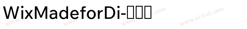 WixMadeforDi字体转换