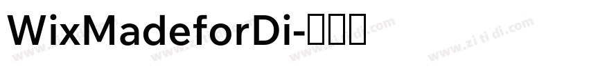 WixMadeforDi字体转换