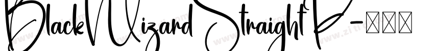 BlackWizardStraightP字体转换