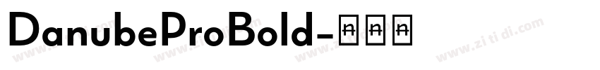 DanubeProBold字体转换