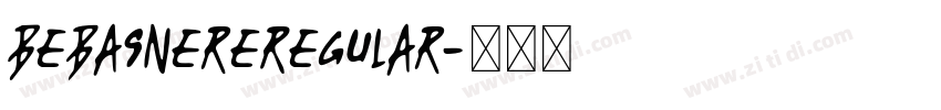 BebasNereRegular字体转换