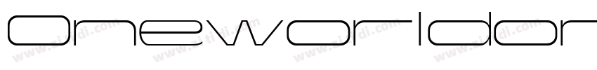 OneworldonefutureExt字体转换