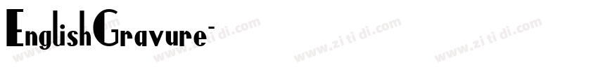 EnglishGravure字体转换