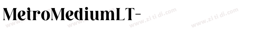 MetroMediumLT字体转换