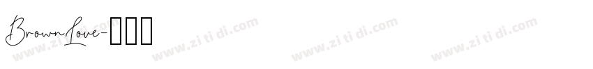 BrownLove字体转换