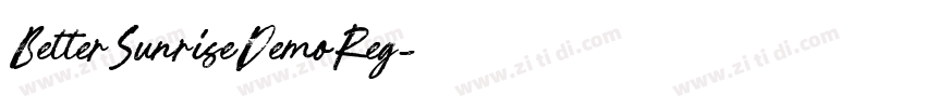 BetterSunriseDemoReg字体转换