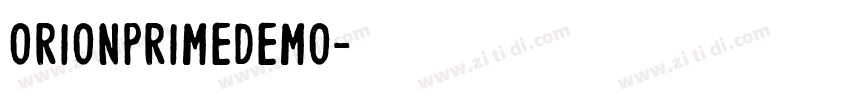 OrionPrimeDemo字体转换