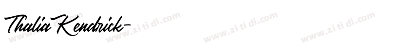 ThaliaKendrick字体转换