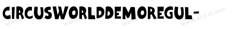 CircusWorldDemoRegul字体转换