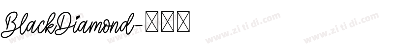 BlackDiamond字体转换