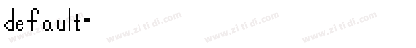 default字体转换
