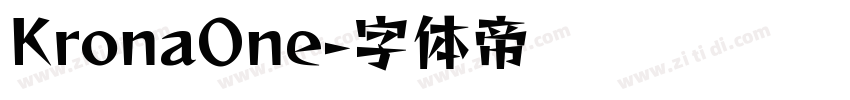 KronaOne字体转换