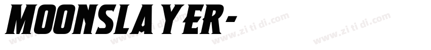 MoonSlayer字体转换